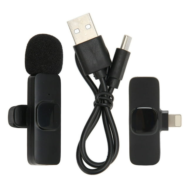 Wireless Lavalier Microphone Noise Cancelling Delayless Plug and Play