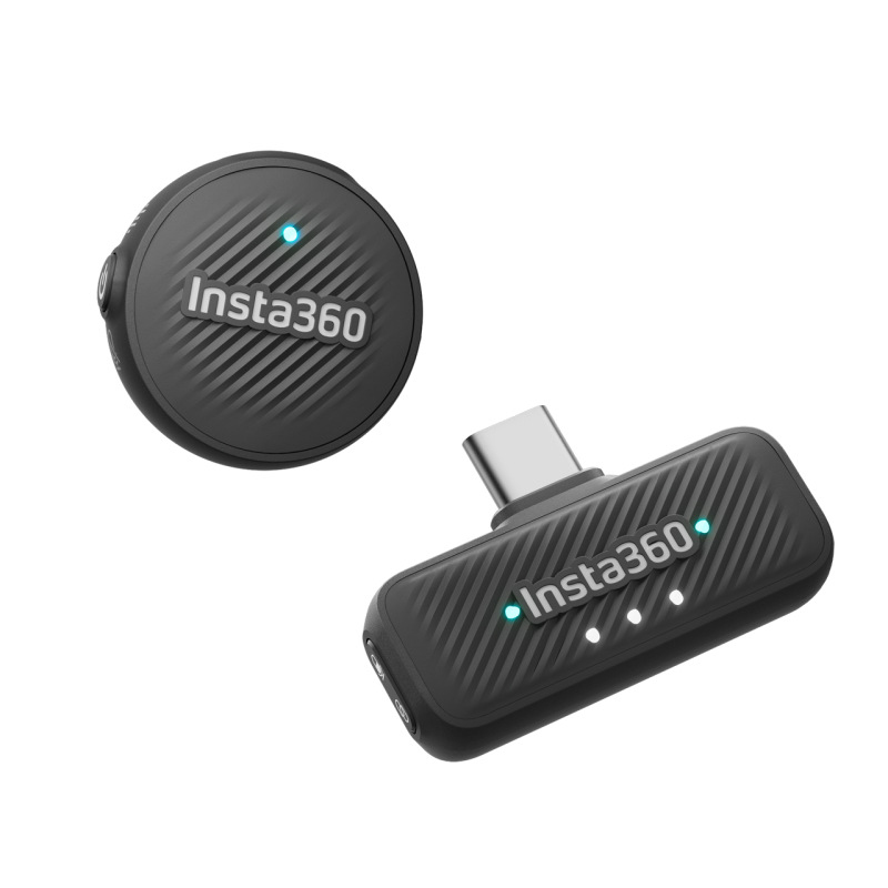 Wireless Lavalier Microphone for Smartphone Vlog - Bigcan Clip-on Bluetooth Mic Air System with USB-C Receiver, Noise Reduction, 48kHz Audio, 10H Battery for Video Recording Outdoor Streaming