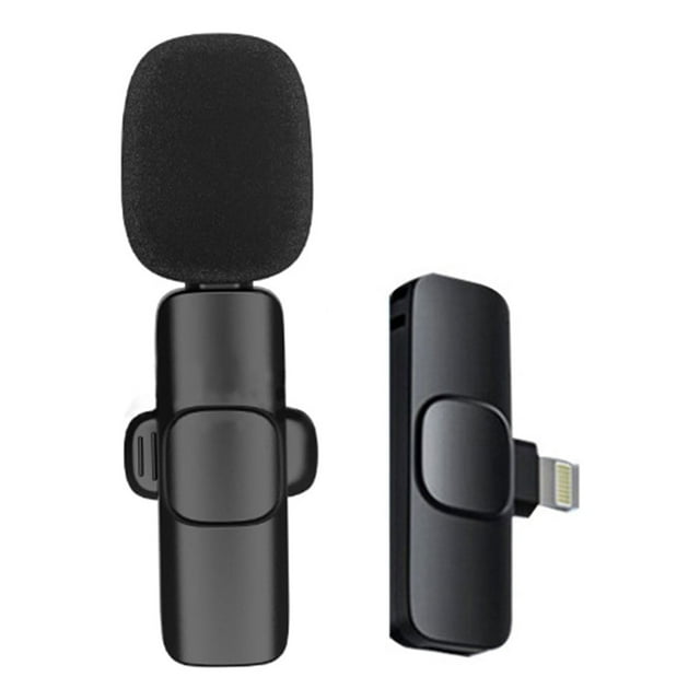 Wireless Lavalier Microphone for iPhone iPad Recording, iPhone Mic