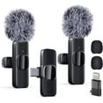 thumbnail image 1 of Boyun Daj Pro Noise Canceling Mic (100Hz), Wireless Lavalier Microphone for iPhone Android, Plug & Play for Recording, Podcast, TikTok, 1 of 9
