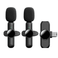 Wireless Lavalier Microphones Plug and Play Noise Reduction Auto Sync