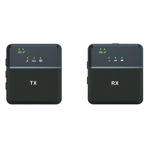 Wireless Lavalier Microphones for iOS and Android, Dual Professional Lapel Mics with Noise Cancellation - Type-C