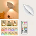 thumbnail image 1 of Wireless Leaf Led Night Light with Body Sensor & Remote Control | Magnetic Self-Adhesive Bedside Lamp | 3 Brightness Modes & Timer, 1 of 7