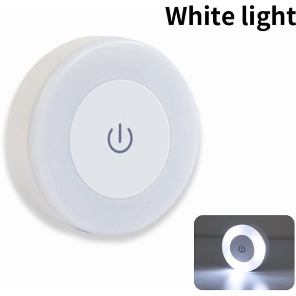 Wireless Led Book Light 6cm Rechargeable Wall Lamp with Touch Switch Night Light 3-Colors Dimmable Portable for Bedroom Reading