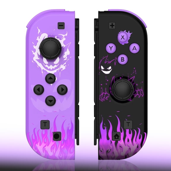 Wireless Left & Right Replacement Controllers for Nintendo Switch - Compatible with Switch, Switch Lite, and Switch OLED. Features Double Vibration