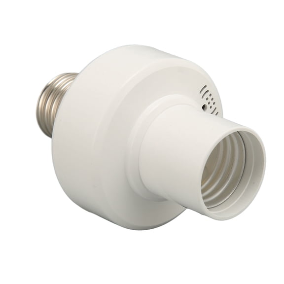 Wireless Light Socket Smart Remote Control Lamp Holder Bulb Base Adapter 110V for E26 E27 Universal Base Outlet with 15 30 60 Min Timer Settings (3.7 inches / 9.5 cm Head Length)