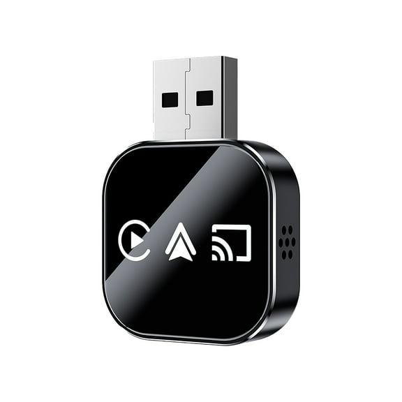 Wireless Link Adapter for Car Audio, 2026 Upgrade Auto Multimedia Receiver with 5G WiFi and Advanced 5.0 Technology, 3-in-1 Wireless CarPlay Adapter,Black - 4.3X3cm