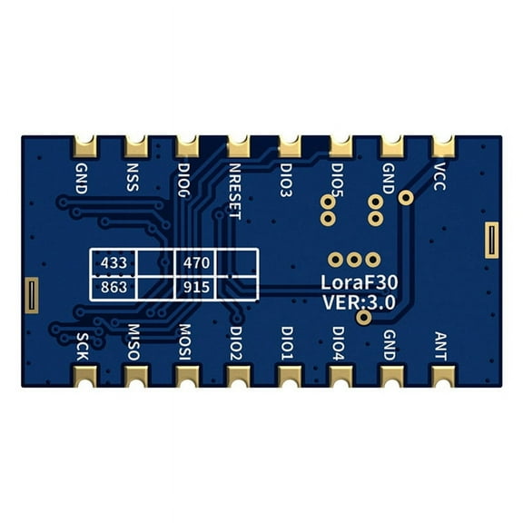 Wireless Lora Module 1W High Power Long Distance Data Transmission 470MHZ Communication Module LoRa 1278F30 470-510 MHz