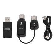Wireless MIDI Adapter, Low Latency 3ms, USB MIDI Controller For Keyboard Digital Piano
