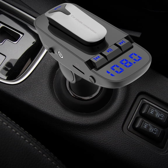 FM Transmitter with Dual USB & Earpiece
