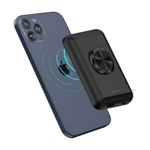 Wireless Magnetic Charger And Power Bank For iPhone 12 - BLACK