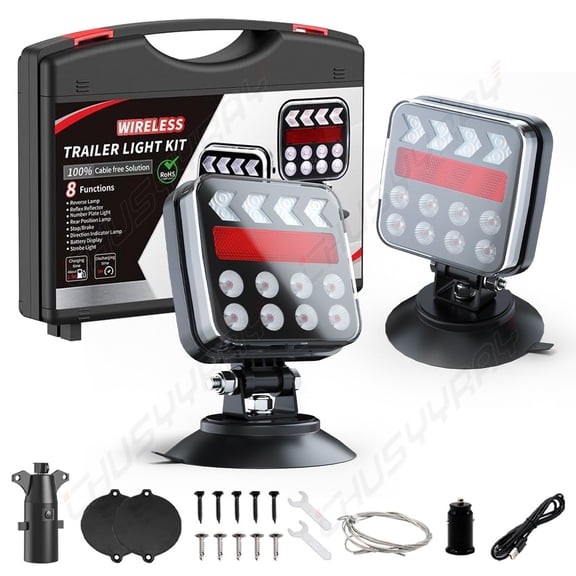 Wireless Magnetic Trailer Lights LED TailLight Kit For Western Star 4900 Semi