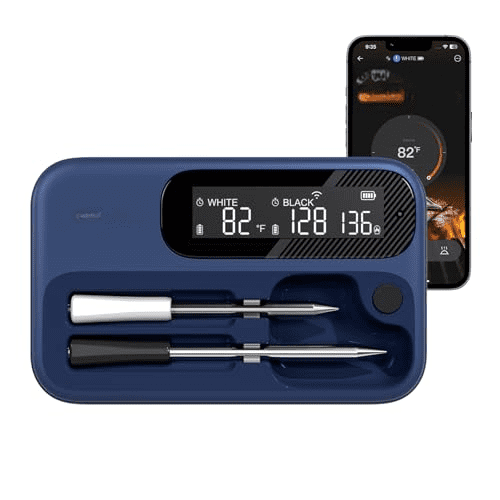 Wireless Meat Thermometer Dual Probes for Smoker, 5G WiFi Meat Thermometer Bluetooth Thermometer for Grill BBQ, Smart Meat Probe for Food Cook Oven Grilling Rechargeable$$Home Decor, Kitchen, & Other