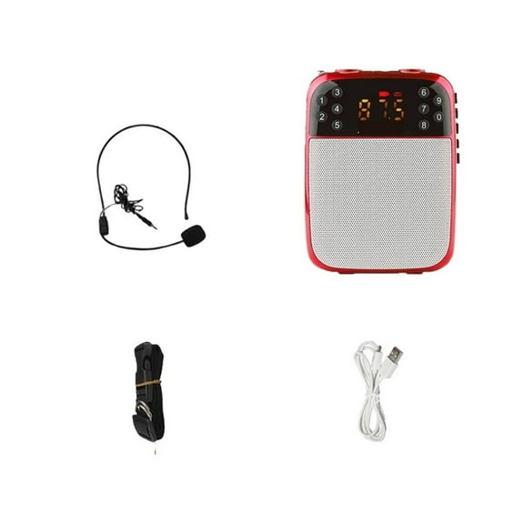 Wireless Megaphone Portable Voice Amplifier Teacher Guide Microphone Speaker 5W Support Blue-tooth TF Card U Disk MP3 Player ,Easy to Operate