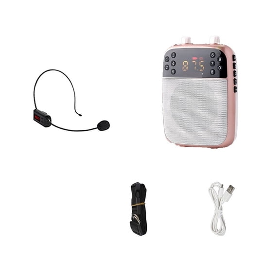 Wireless Megaphone Portable Voice Amplifier Teacher Guide Microphone Speaker 5W Support Blue-tooth TF Card U Disk MP3 Player ,Easy to Operate