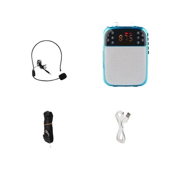Wireless Megaphone Portable Voice Amplifier Teacher Guide Microphone Speaker 5W Support Blue-tooth TF Card U Disk MP3 Player ,Easy to Operate