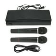 Wireless Microphone 32.8ft Range 2.4G Handheld Cordless Dual Dynamic
