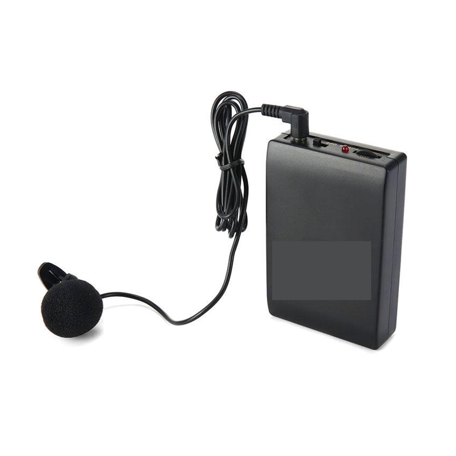 Micrófono inalámbrico de collar con clip, portátil, con transmisor y receptor FM, micrófono de solapa para profesores y reuniones, fácil de operar