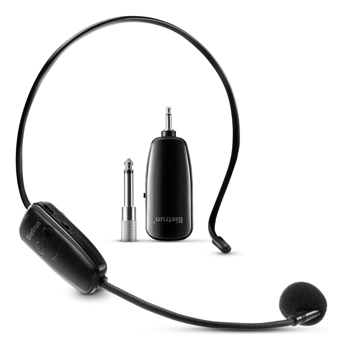 Wireless Microphone Headset UHF Wireless Headset Mic System 160 ft Range Headset Mic And Handheld Mic 2 In 1 1 8 1 4 Plug For Speakers Voice Amplifier Pa System Incompatible Phone Laptop Walmart
