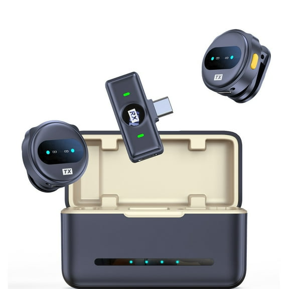 Wireless Microphone, Lavalier Microphone with USB-C for Video Recording, Podcast, ASMR