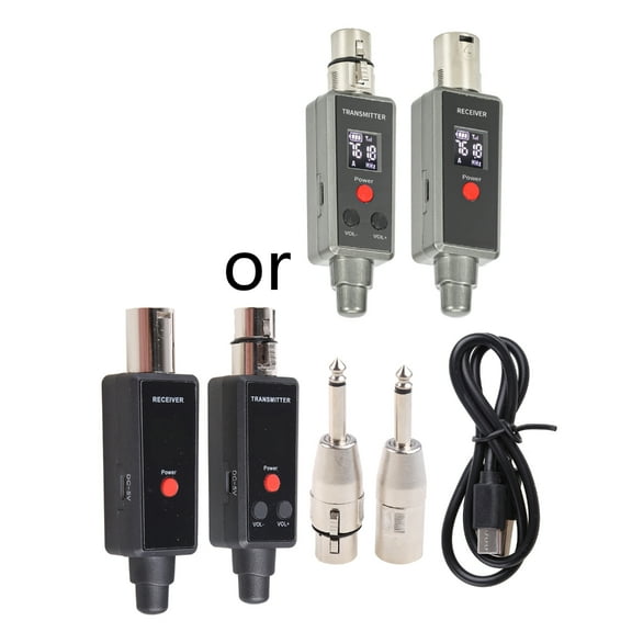 Wireless Microphone System 2.4GHz Wireless XLR Transmitter & Receiver for Dynamic Microphone Audio Mixer PA System