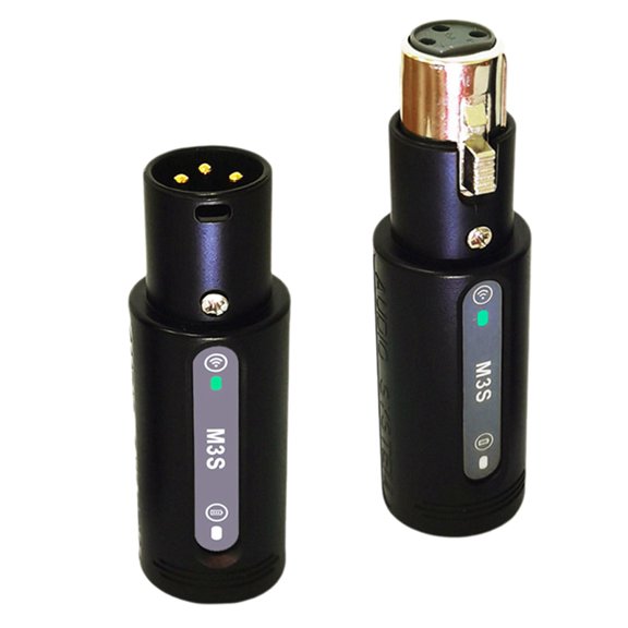 Wireless Microphone Xlr Adapter Transmitter Receiver Plug-on Mic 2.4GHz for Dynamic Microphone Audio Mixer PA System
