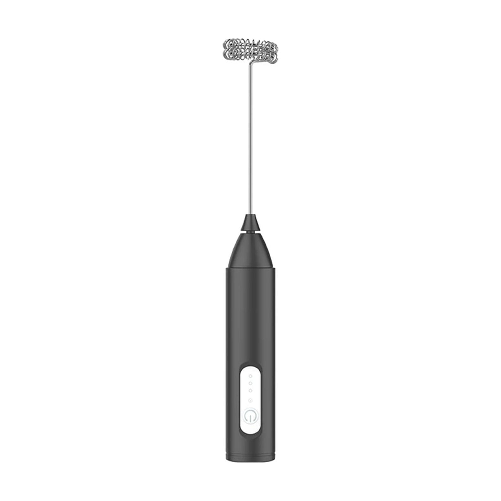 Wireless Milk Frother Electric Type-C Handheld Blender Stainless Steel Mini Coffee Maker Whisk Mixer