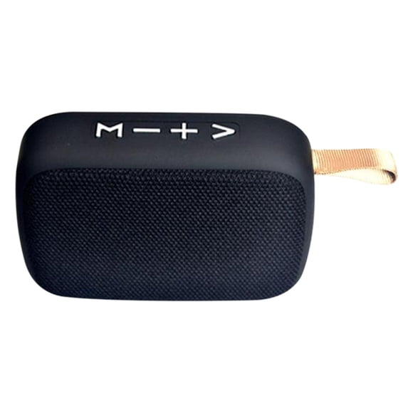 Wireless Mini Bluetooth Speaker with Lanyard, Portable USB and Card Playback, Black, 4.61 x 3.11 x 1.54 Inches