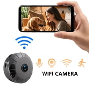 Wireless Mini Camera 1080P HD WiFi Pet Nanny Cam with Motion Detection Alarm USB Rechargeable for Home Security Indoor Outdoor Monitoring