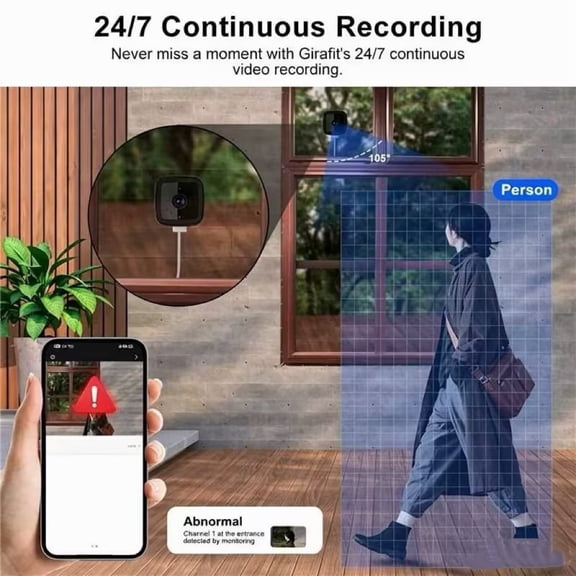 Wireless Mini HD Security Camera Indoor Outdoor Portable Card Cam For Car Home Office Fish Tank Window Pet Monitoring