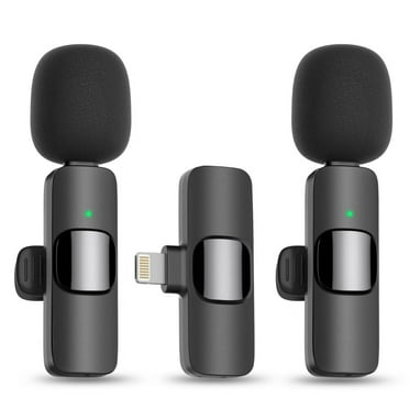 Wireless Mini Microphone for iPhone 14 Below - Bluetooth Lapel Mic for Video Recording - Clip on Phone Microphones for YouTube Tiktok