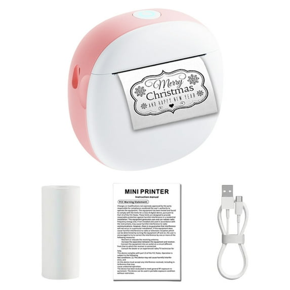Wireless Mini Sticker Printer Inkless Label Printer Designs Portable for DIY