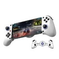 thumbnail image 1 of Wireless Mobile Gaming Controller for Android & iPhone, Switch, PC, phone game controller with Hall Effect Joysticks, RGB Lighting, Turbo, Cooling Fan,WHITE, 1 of 9