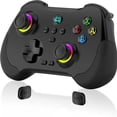 thumbnail image 1 of Wireless Gaming Controller Compatible with iPhone/iPad/Tablet, Joystick for iOS/Android, Features Macro Buttons, Hall-Rocker, Hall-Trigger-Black, 1 of 7