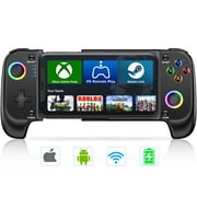 Wireless Mobile Gaming Controller for iPhone Android,iOS MFI/Xbox Cloud/PS Remote Play,Phone Game Controller Support Phone Case, RGB Light Hall Joystick, Turbo