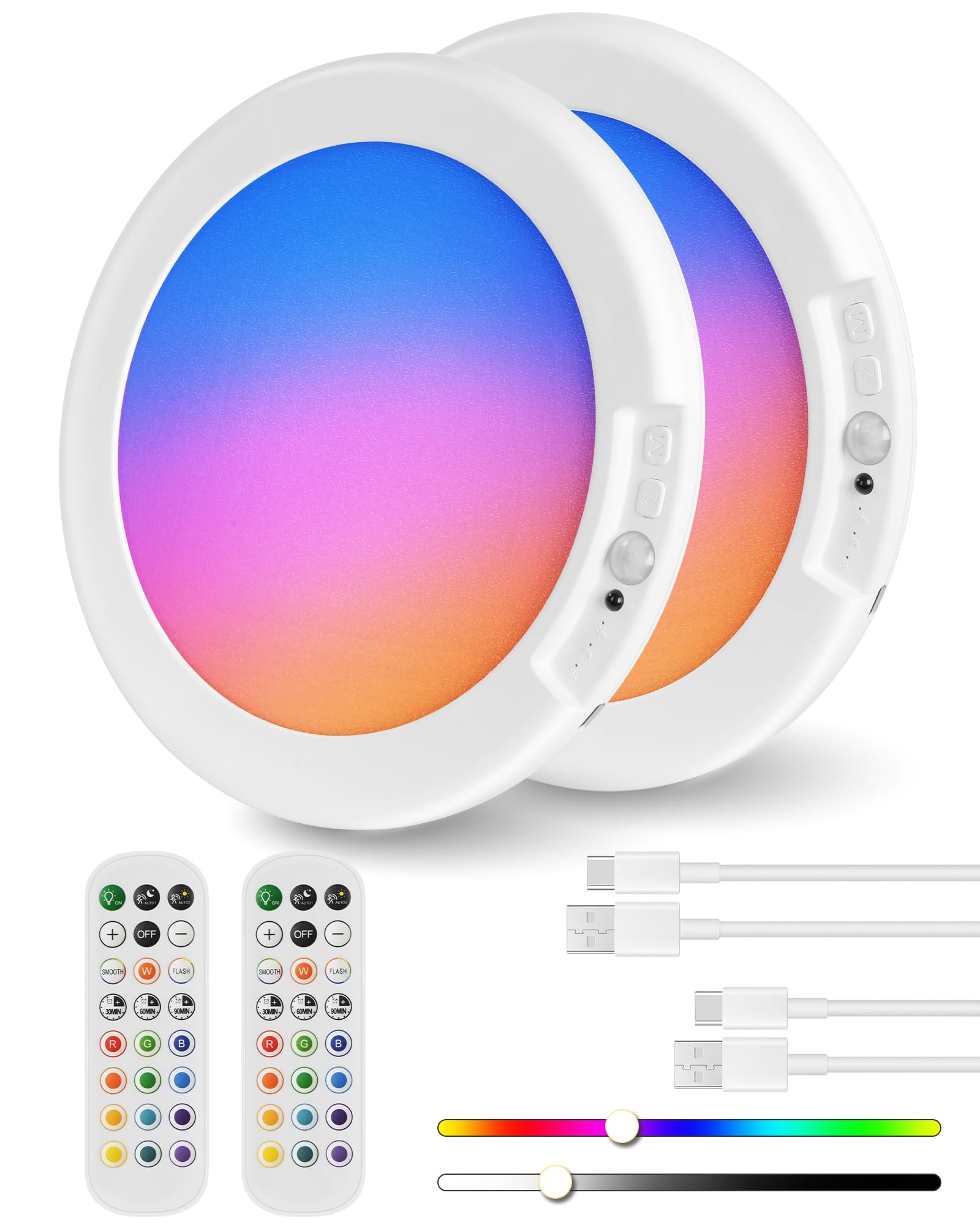 A Wireless Motion Sensor Ceiling Light with Remote Control - Battery ...