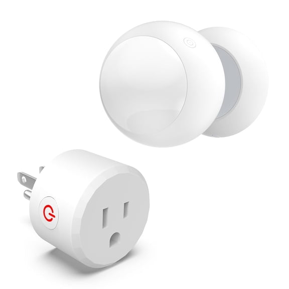 Wireless Motion Sensor Light Switch with Built-in Timer Settings, PIR Motion Sensor Plug Outlet with 3 Adjustable Rans, Auto On/Off, Ideal for Gara & Stora Room, Compatible with All Light Bulbs