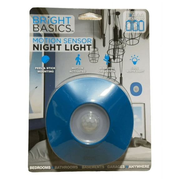 Wireless Motion Sensor Night Light, Blue
