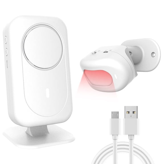 Wireless Motion Sensor Standard Doorbell, 180 Wide Angle,Detection, Dual Power, Elderly Care Alarm