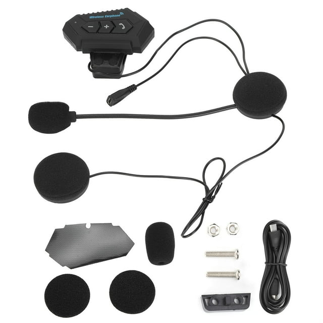 Wireless Motorcycle Audio System with NoiseCancelling Mic for Stereo Conversations