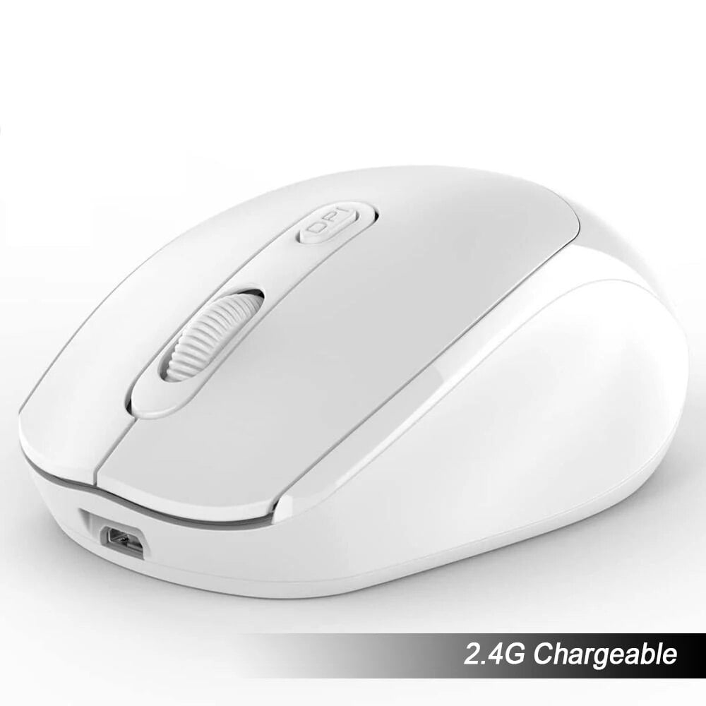 Wireless Mouse 2.4G Bluetooth Ergonomic Optical PC Laptop Cordless Mice for Windows Computer Office