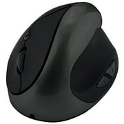 Wireless Mouse 2.4G Ergonomic Vertical Optical Mouse with Nano Receiver,4 Adjustable DPI 800/1200/ 1600/2400,Rechargeable Li-Battery,6 Buttons for Computer,Notebook, PC, Laptop, MacBook