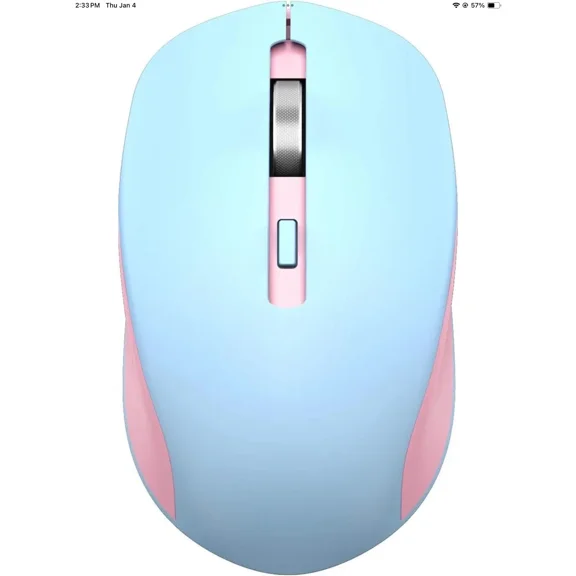 Wireless Mouse, 2.4G Noiseless Mouse With Usb Receiver