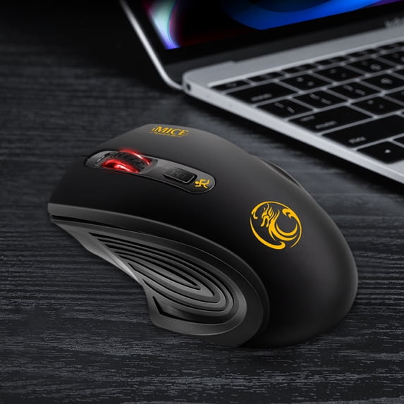 Wireless Mouse, 2.4G Silent Mouse, Cordless Mouse for Laptop, Pc, Desktop, Notebook, 1600DPI, Battery Operated, Compatible with XP, Windows Macbook,Gifts for Men Women(Black)