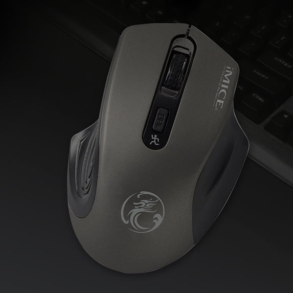 Wireless Mouse, 2.4G Silent Mouse, Cordless Mouse for Laptop, Pc, Desktop, Notebook, 1600DPI, Battery Operated, Compatible with XP, Windows Macbook,Gifts for Men Women(Gray)