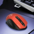 thumbnail image 1 of Wireless Mouse, 2.4G Silent Mouse, Cordless Mouse for Laptop, Pc, Desktop, Notebook, 1600DPI, Battery Operated, Compatible with XP, Windows Macbook,Gifts for Men Women(Red), 1 of 6