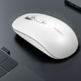 thumbnail image 1 of Wireless Mouse, 2.4GHz Mute Computer Mice with USB Receiver, Rechargable Wireless USB Mouse,Ergonomic Design, Three Levels of DPI Adjustable, for Laptop, PC, Desktop, Macbook(White), 1 of 6