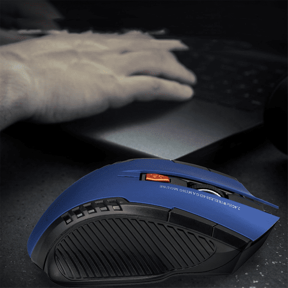 Wireless Mouse 2.4GHz Optical Mice with USB Receiver Gamer 1600DPI Mouse for Computer Laptop Accessories Blue