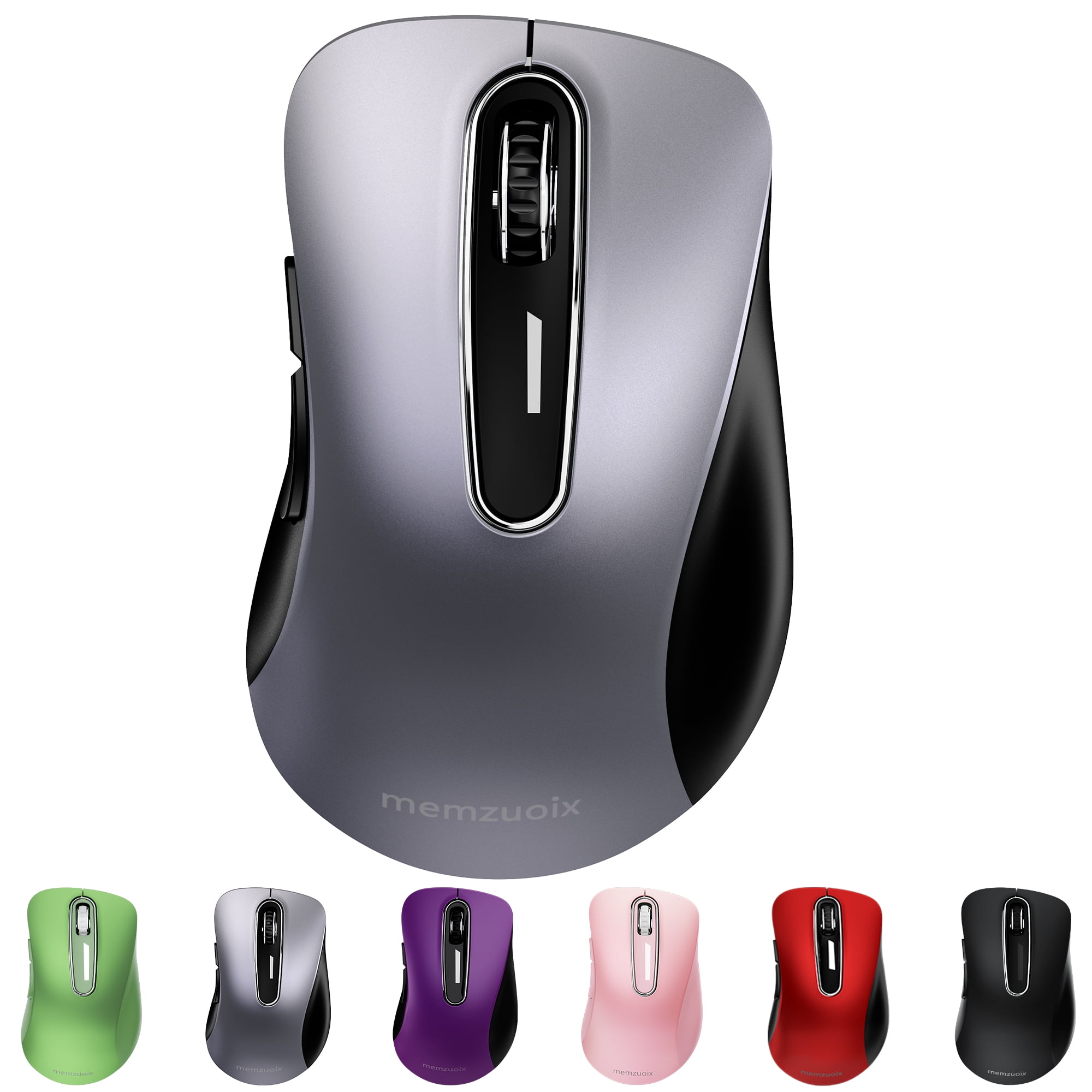 Memzuoix Wireless Mouse, 2.4GHz USB Receiver, 1200 DPI