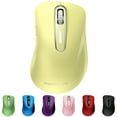 thumbnail image 1 of Wireless Mouse, 2.4GHz with USB Receiver, 1200 DPI Optical Tracking, 5 Buttons,Ambidextrous PC/Mac/Laptop - Light yellow, 1 of 11